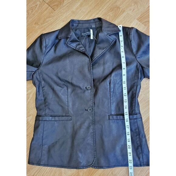 Bagatelle Garment Dyed Faux Leather Jacket sz S - Picture 10 of 15
